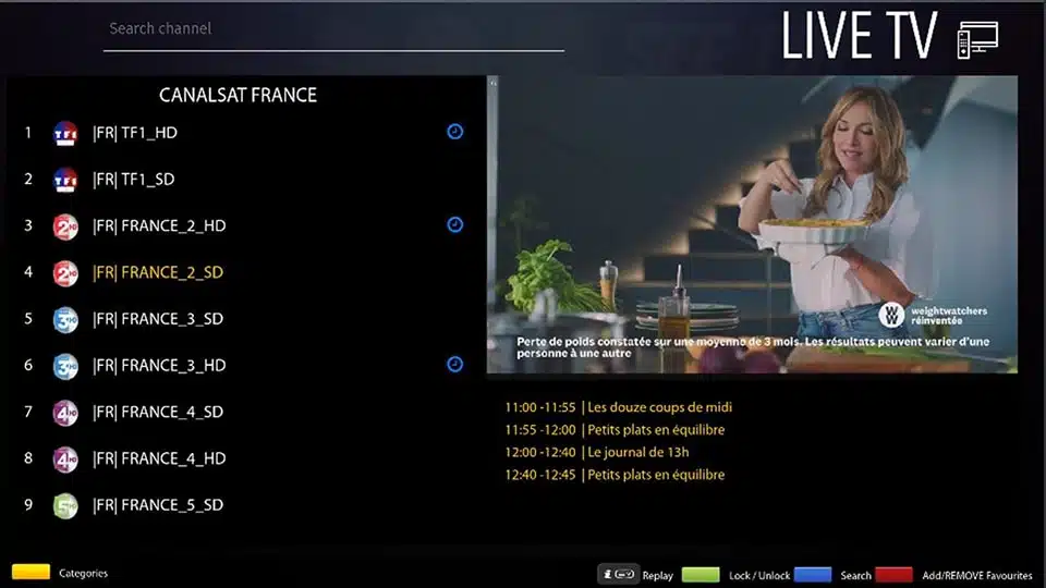 Liste Chaînes Bay IPTV